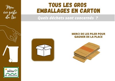 reproduction miniature - Les gros emballages en carton